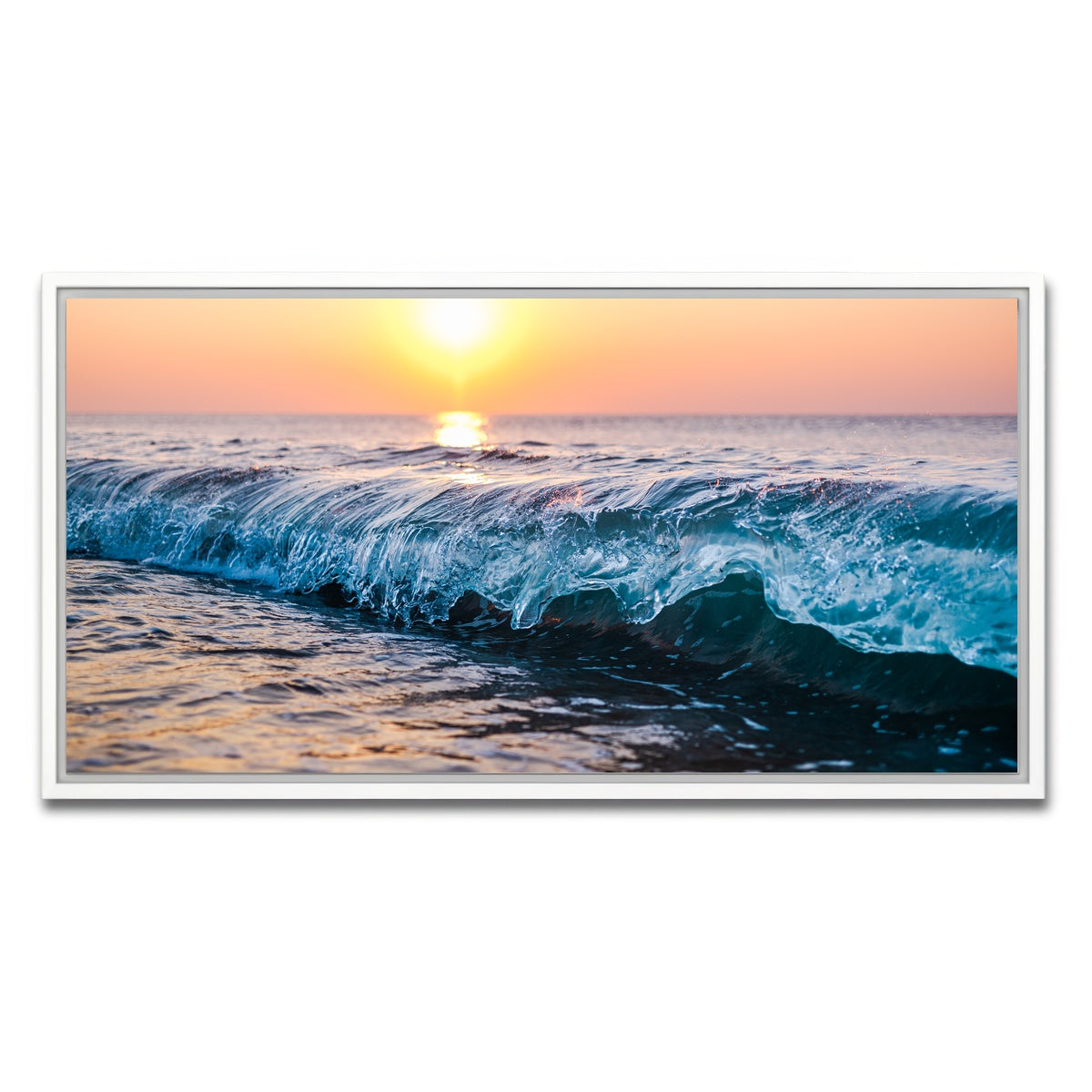 AUTO-MOCKUP WHITE | Morning Break | 1 Piece | White Framed Canvas | group=2x1