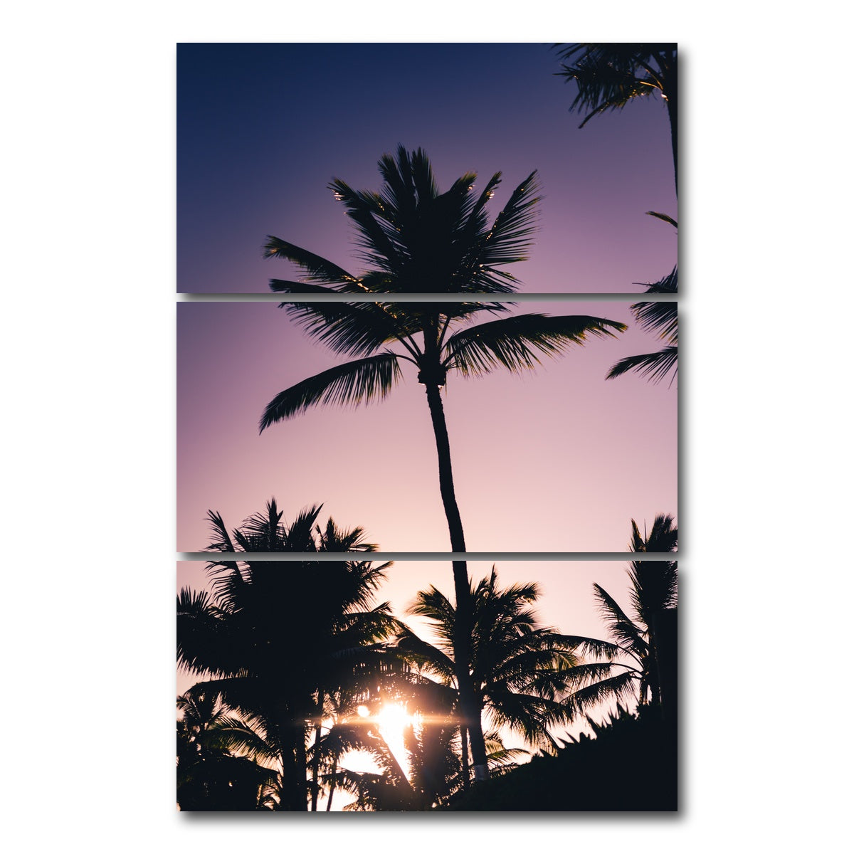 AUTO-MOCKUP WHITE | Morning Colors | 3 Piece | Gallery Wrap Canvas | group=12x24_stacked