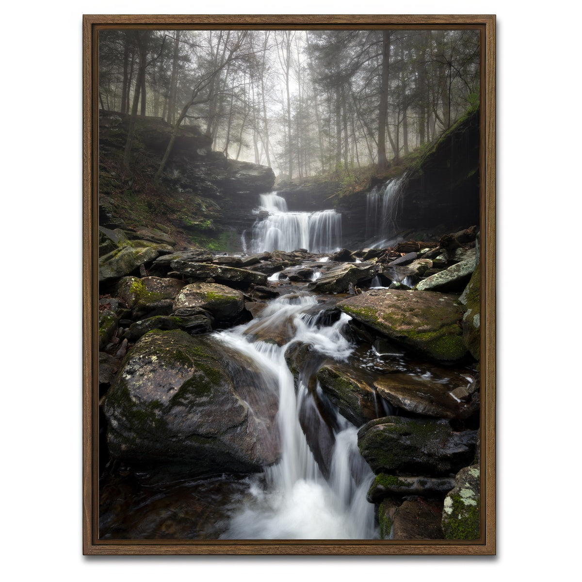 AUTO-MOCKUP WHITE | Morning Glow | 1 Piece | Walnut Framed Canvas | group=3x4