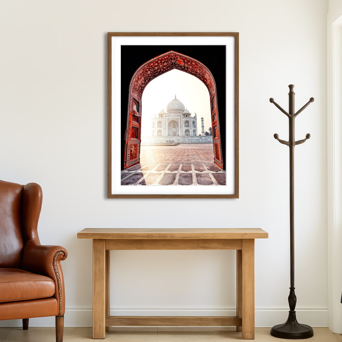 AUTO-MOCKUP ROOM | Morning Light Taj Mahal Wall Art