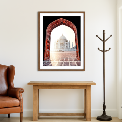 AUTO-MOCKUP ROOM | Morning Light Taj Mahal Wall Art