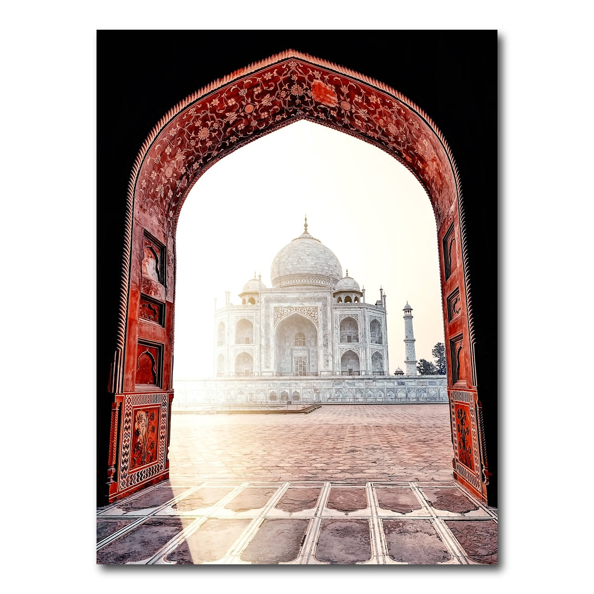 AUTO-MOCKUP WHITE | Morning Light Taj Mahal | 1 Piece | Gallery Wrap Canvas | group=3x4