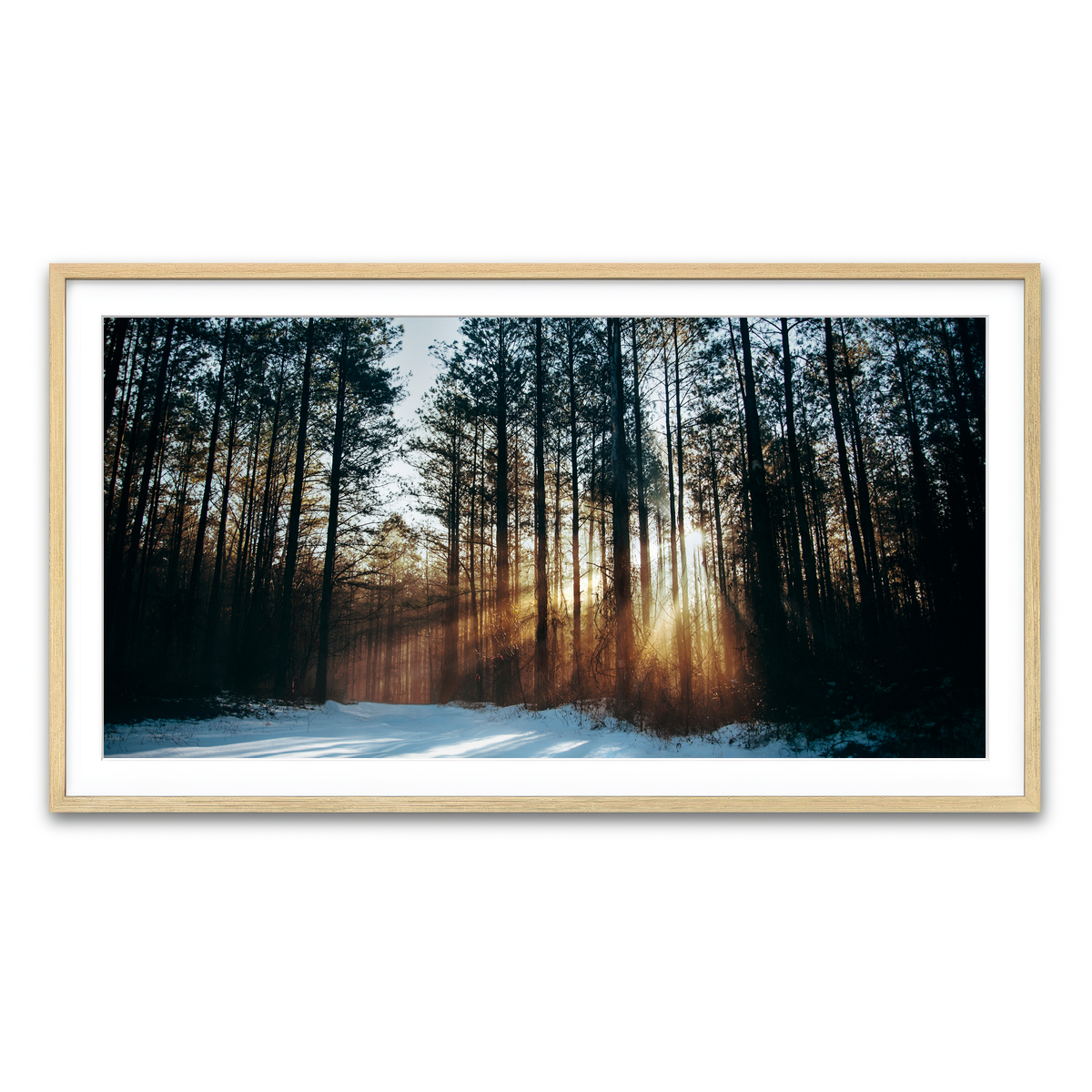 Framed Print 2x1 Natural