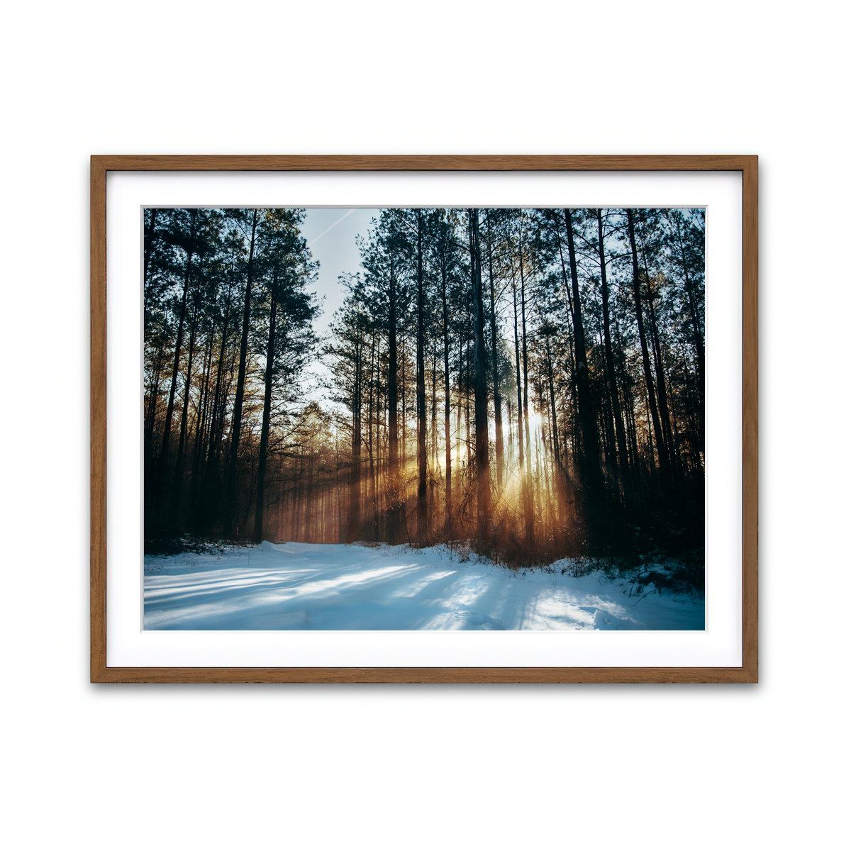 Framed Print 4x3 Walnut