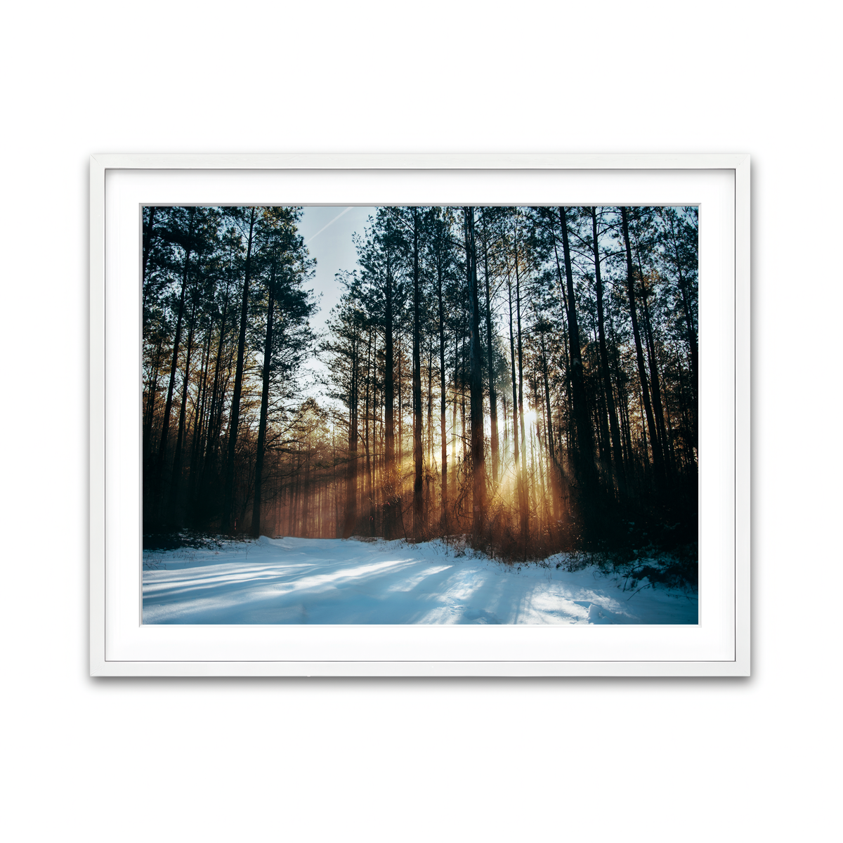 Framed Print 4x3 White