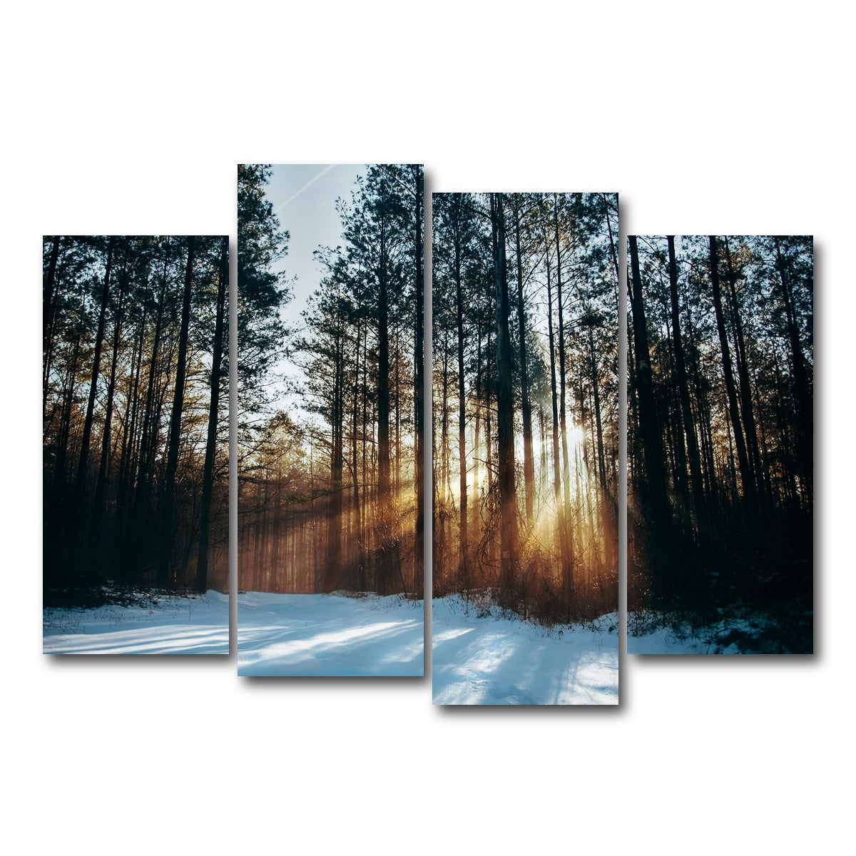 AUTO-MOCKUP WHITE | Morning Light | 4 Piece | Gallery Wrap Canvas | group=4_normal