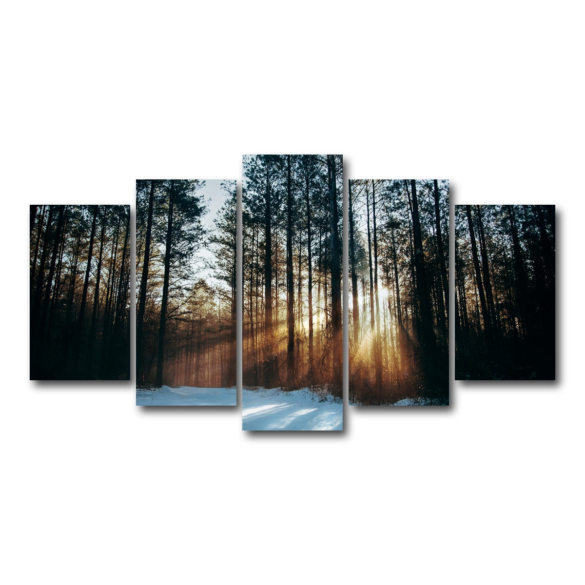 AUTO-MOCKUP WHITE | Morning Light | 5 Piece | Gallery Wrap Canvas | group=5_normal