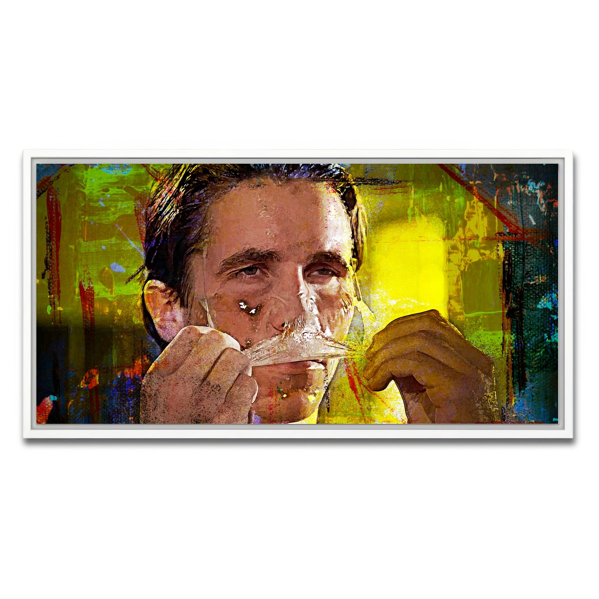 AUTO-MOCKUP WHITE | Morning Routine | 1 Piece | White Framed Canvas | group=2x1