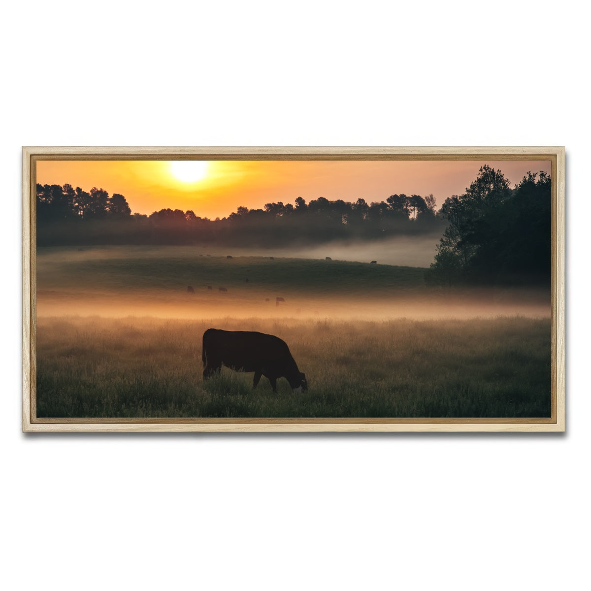 AUTO-MOCKUP WHITE | Morning Walks | 1 Piece | Natural Framed Canvas | group=2x1
