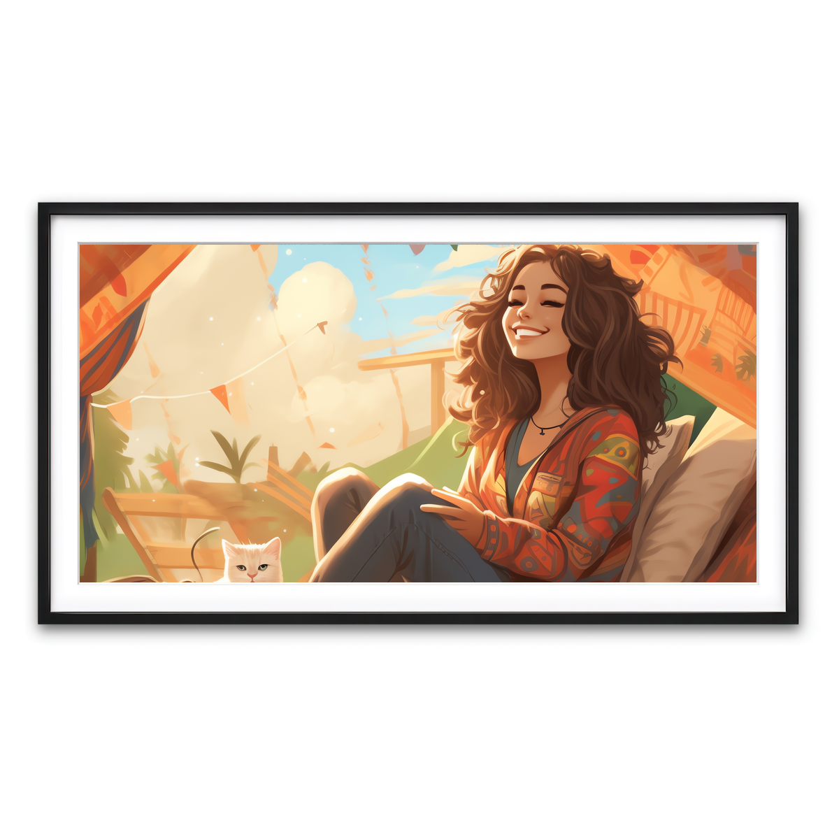 Framed Print 2x1 Black