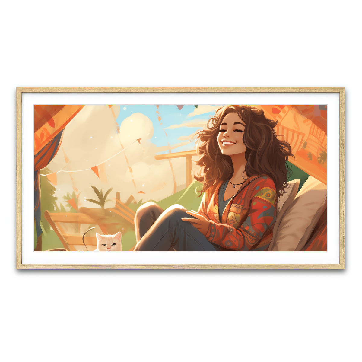 Framed Print 2x1 Natural