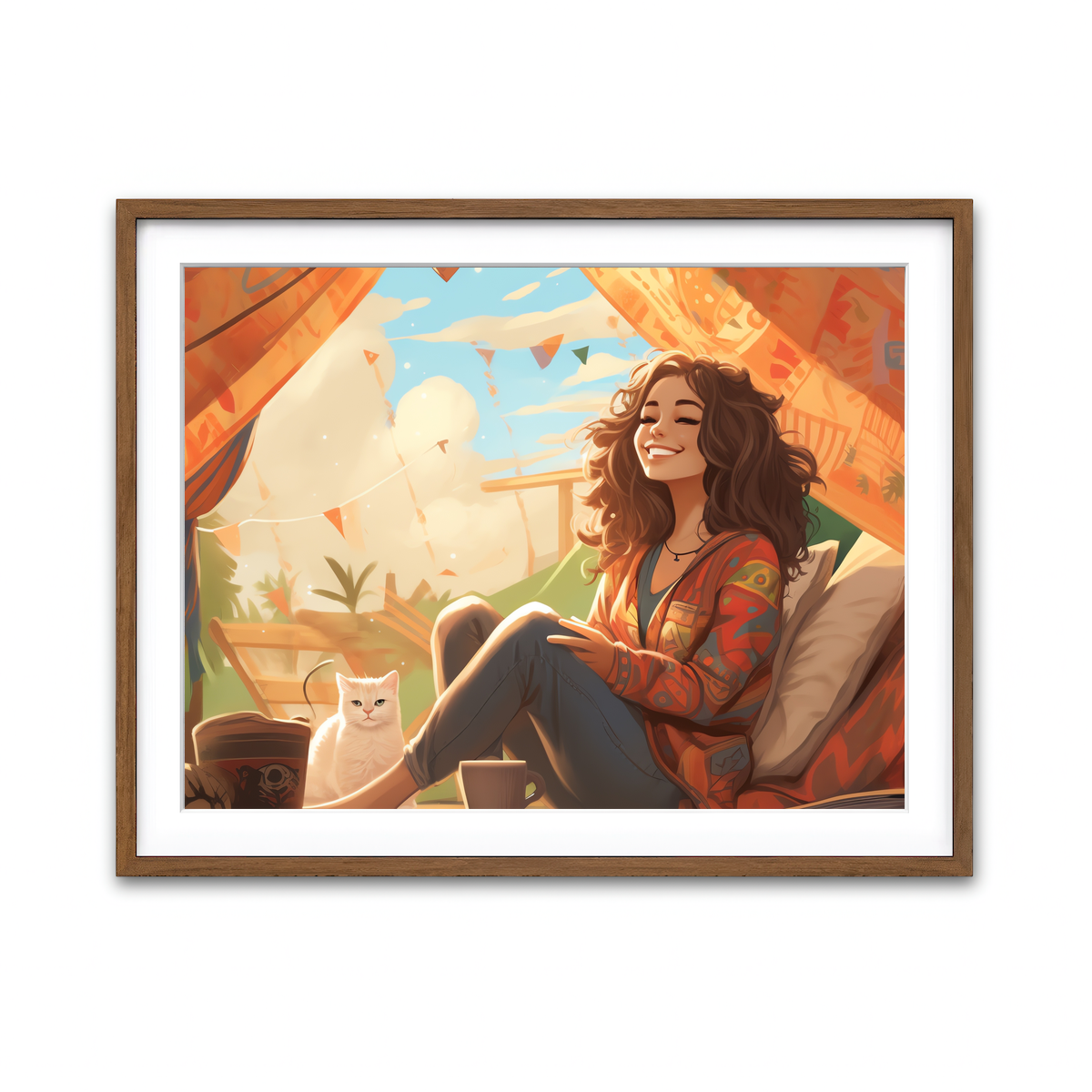Framed Print 4x3 Walnut