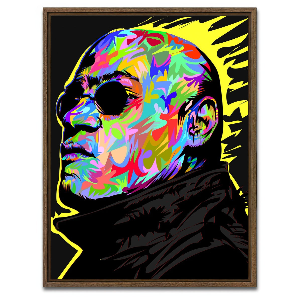AUTO-MOCKUP WHITE | Morpheus 2 | 1 Piece | Walnut Framed Canvas | group=3x4