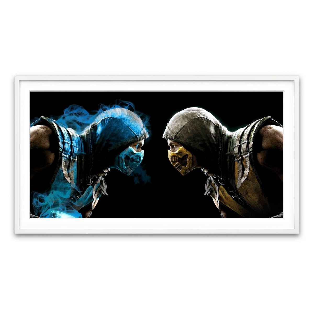 Framed Print 2x1 White