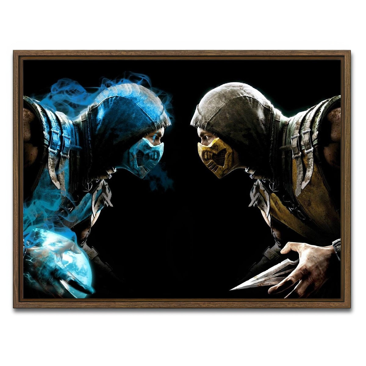 AUTO-MOCKUP WHITE | Mortal Kombat | 1 Piece | Walnut Framed Canvas | group=4x3