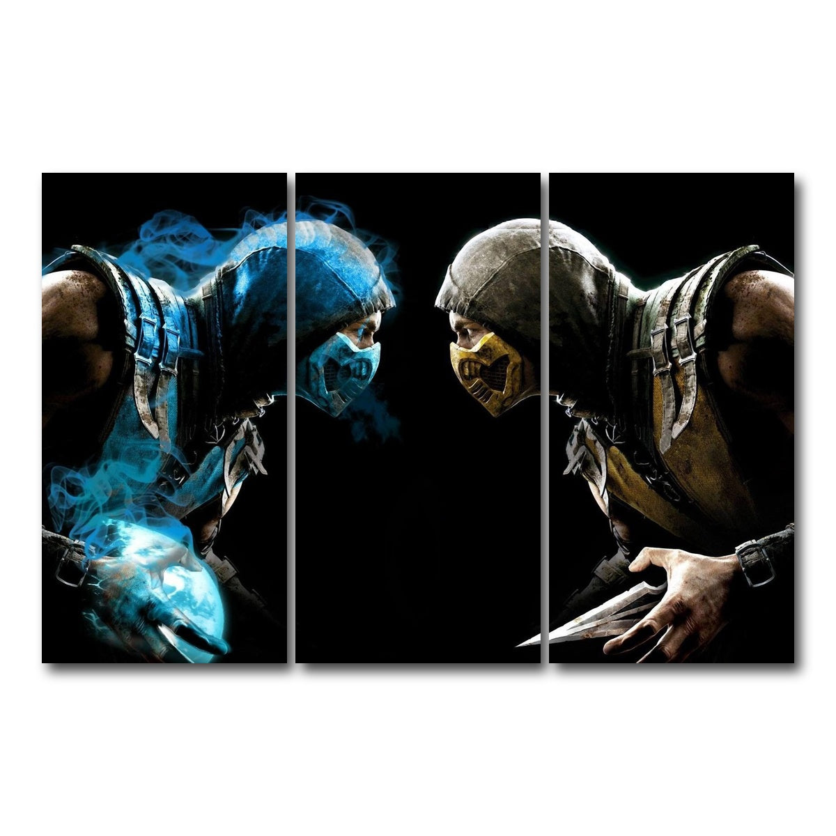 AUTO-MOCKUP WHITE | Mortal Kombat | 3 Piece | Gallery Wrap Canvas | group=12x24