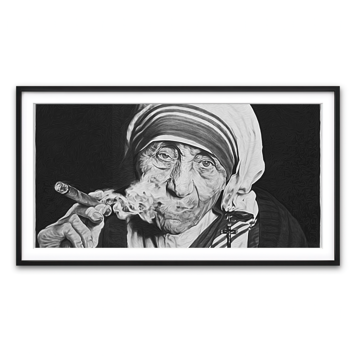 Framed Print 2x1 Black