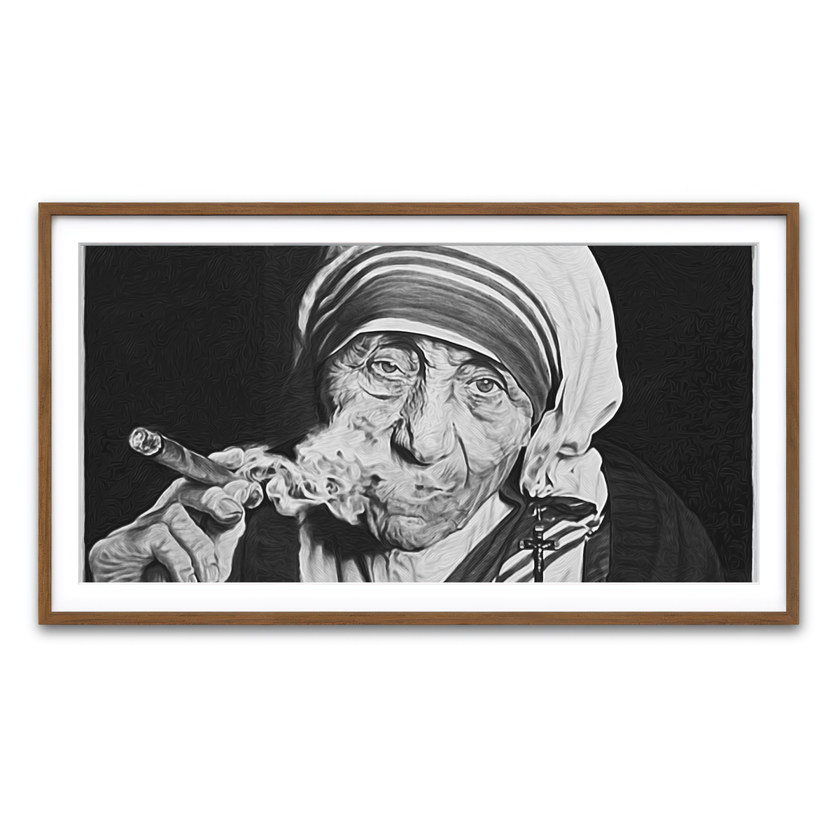 Framed Print 2x1 Walnut