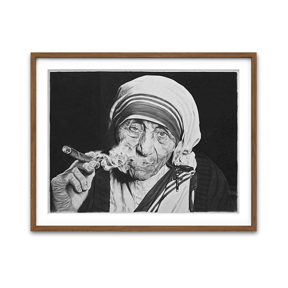 Framed Print 4x3 Walnut