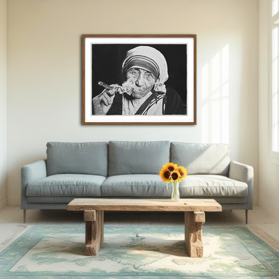AUTO-MOCKUP ROOM | Mother Teresa Wall Art