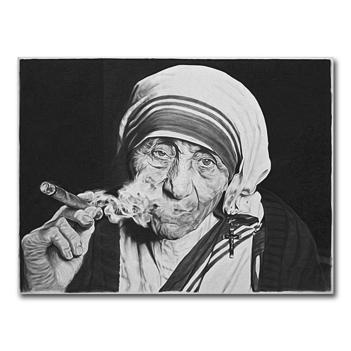 AUTO-MOCKUP WHITE | Mother Teresa | 1 Piece | Gallery Wrap Canvas | group=4x3