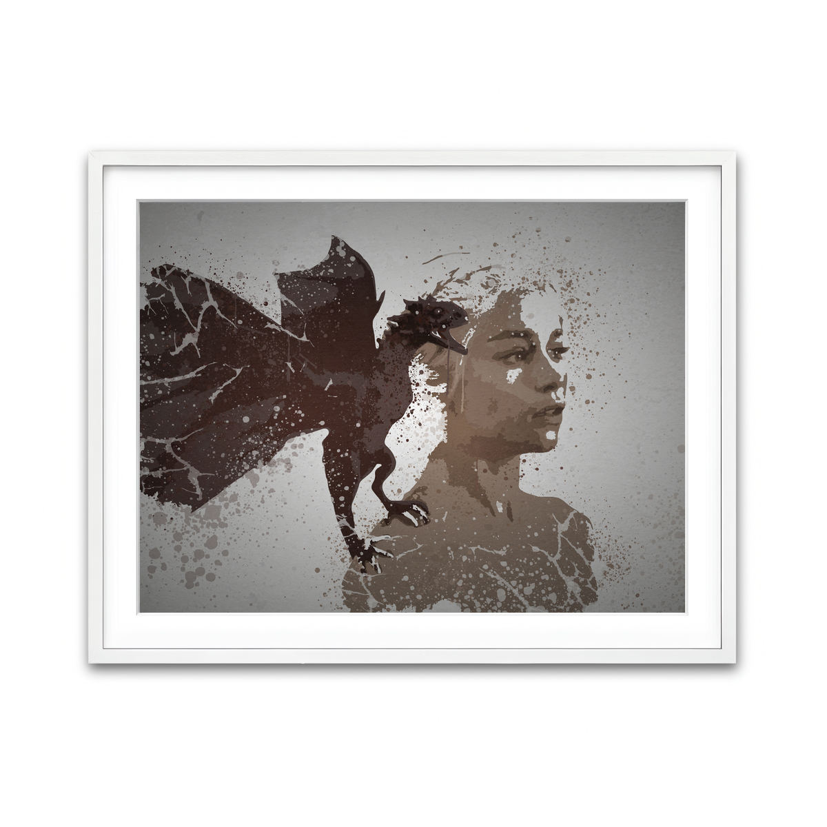 Framed Print 4x3 White