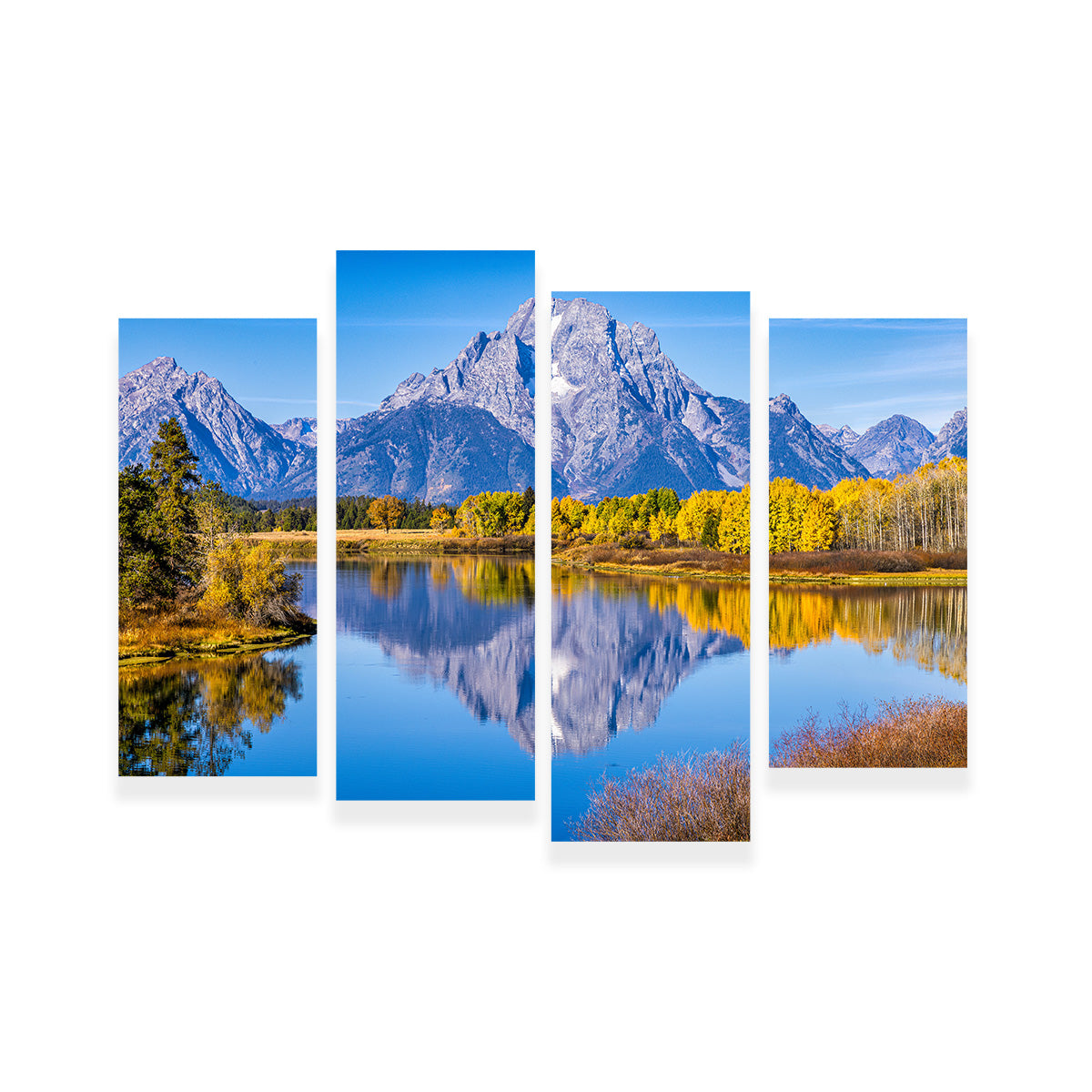 Mount Moran and Reflections Wall Art