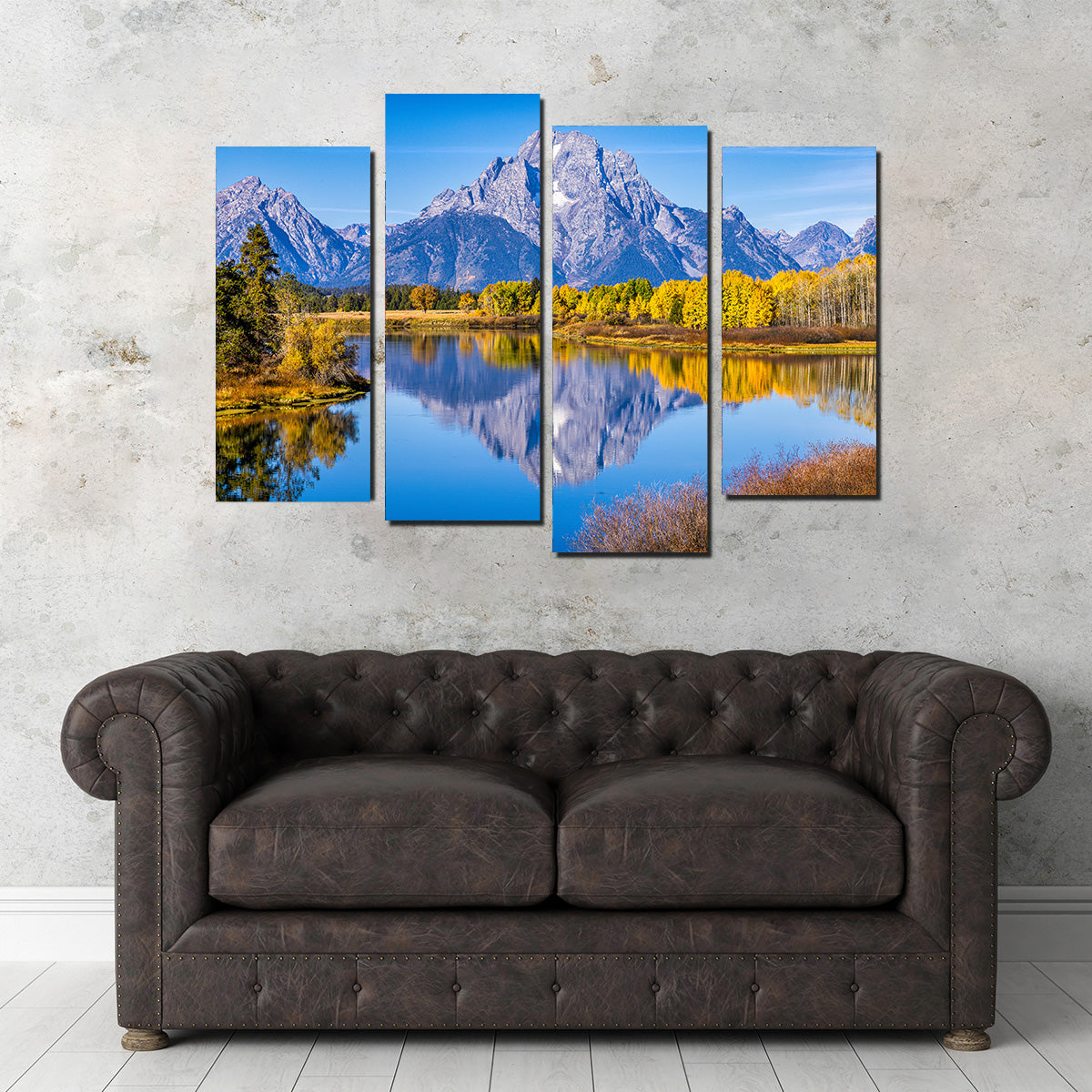 Mount Moran and Reflections Wall Art