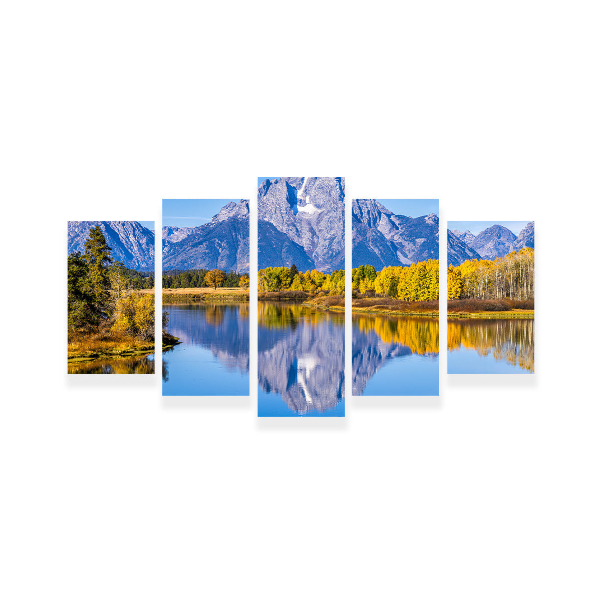 Mount Moran and Reflections Wall Art