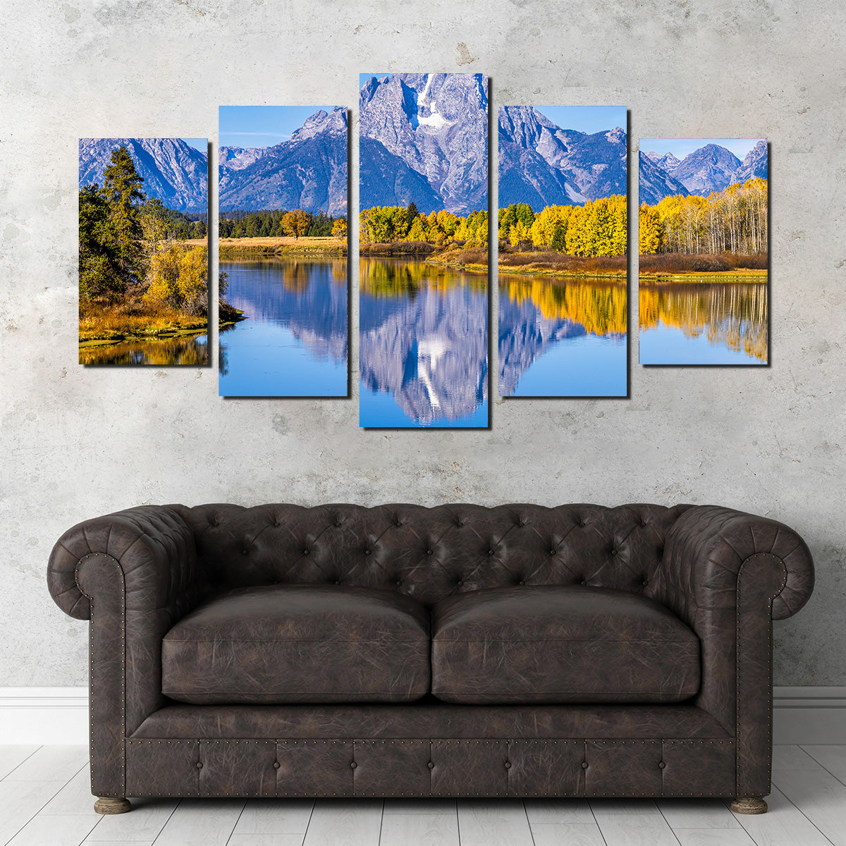 Mount Moran and Reflections Wall Art