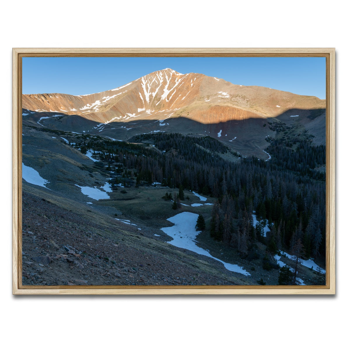 AUTO-MOCKUP WHITE | Mount Antero | 1 Piece | Natural Framed Canvas | group=4x3