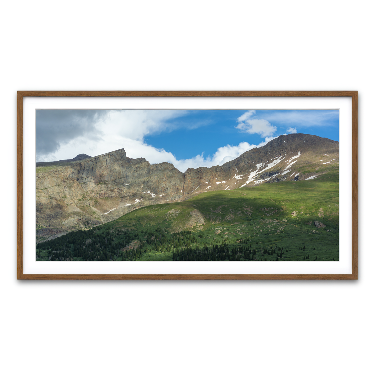 Framed Print 2x1 Walnut