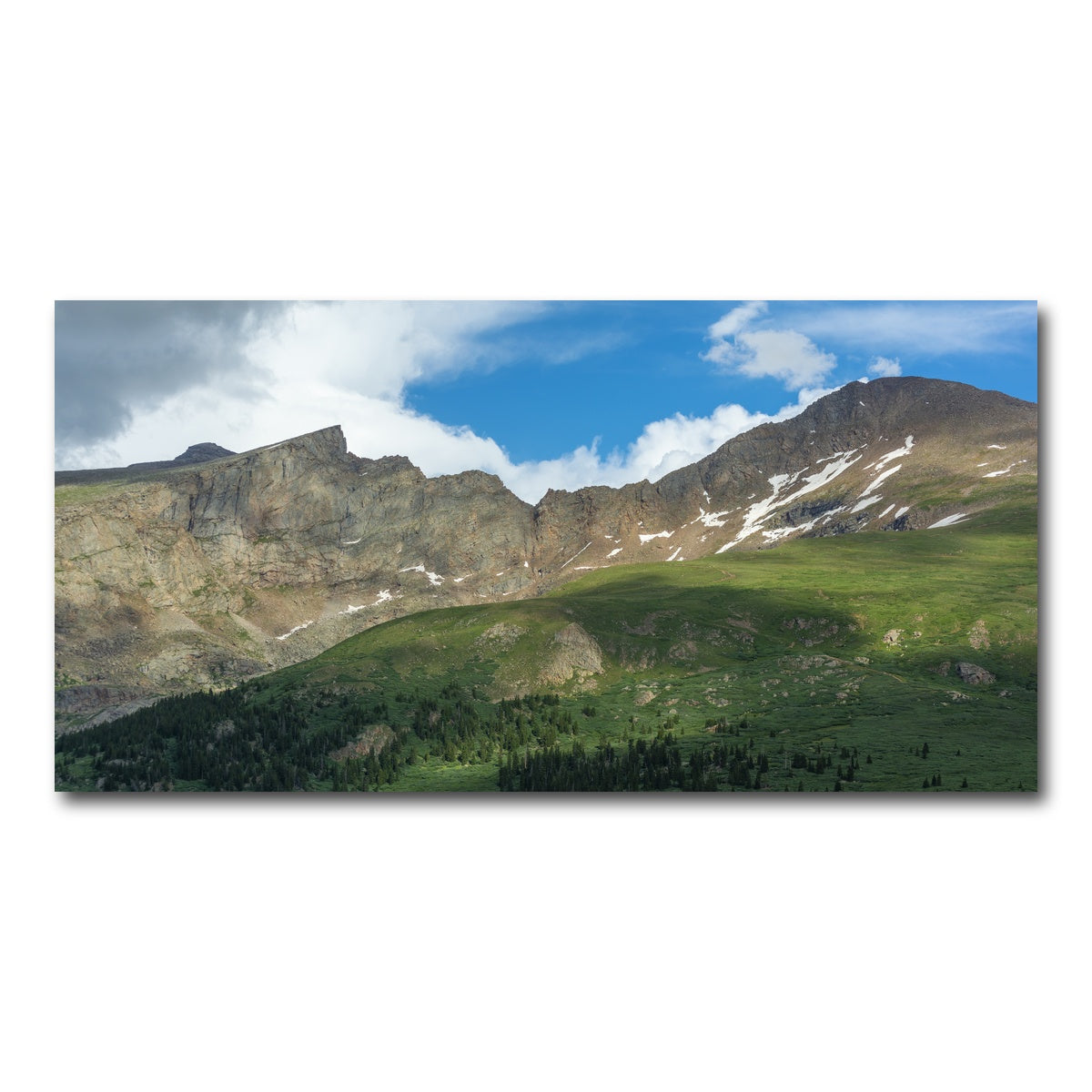 AUTO-MOCKUP WHITE | Mount Bierstadt and The Sawtooth | 1 Piece | Gallery Wrap Canvas | group=2x1