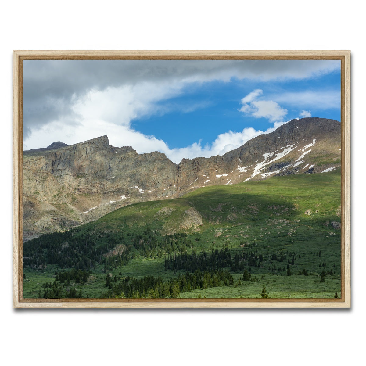 AUTO-MOCKUP WHITE | Mount Bierstadt and The Sawtooth | 1 Piece | Natural Framed Canvas | group=4x3