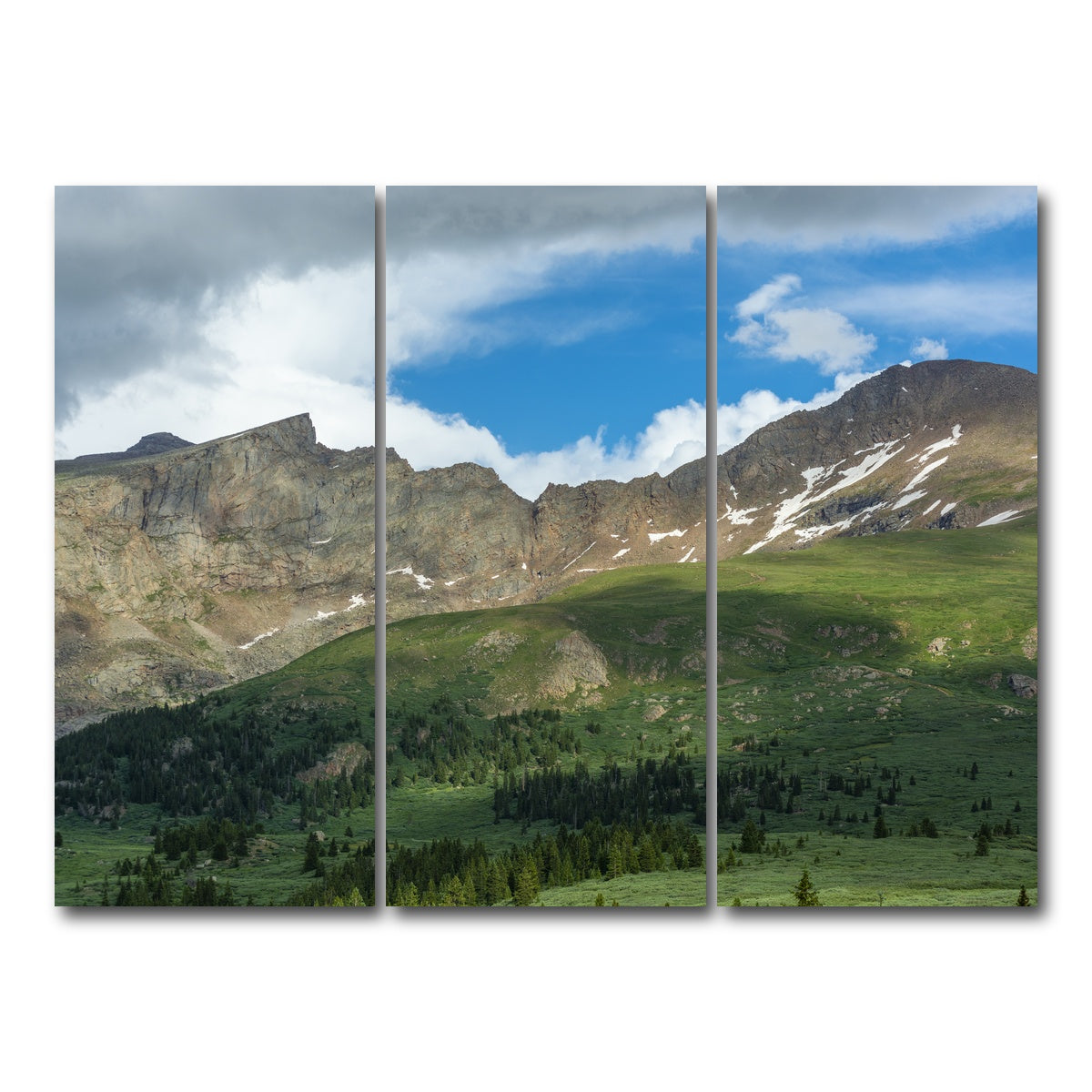 AUTO-MOCKUP WHITE | Mount Bierstadt and The Sawtooth | 3 Piece | Gallery Wrap Canvas | group=8x18