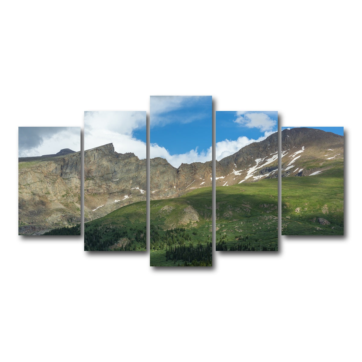 AUTO-MOCKUP WHITE | Mount Bierstadt and The Sawtooth | 5 Piece | Gallery Wrap Canvas | group=5_normal
