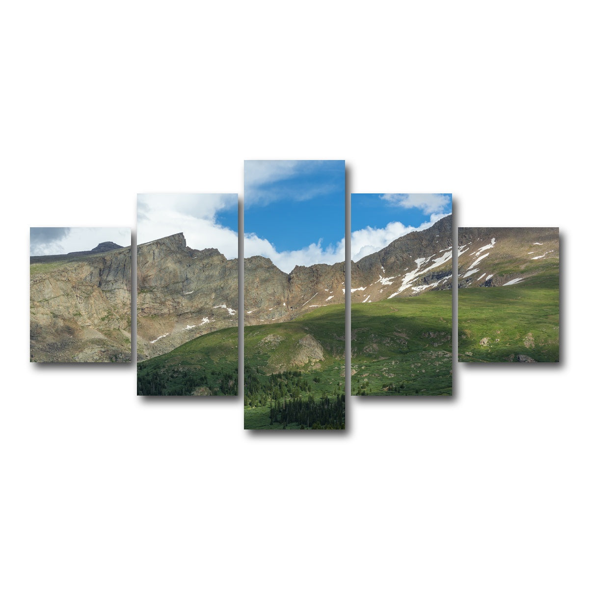AUTO-MOCKUP WHITE | Mount Bierstadt and The Sawtooth | 5 Piece | Gallery Wrap Canvas | group=5_short
