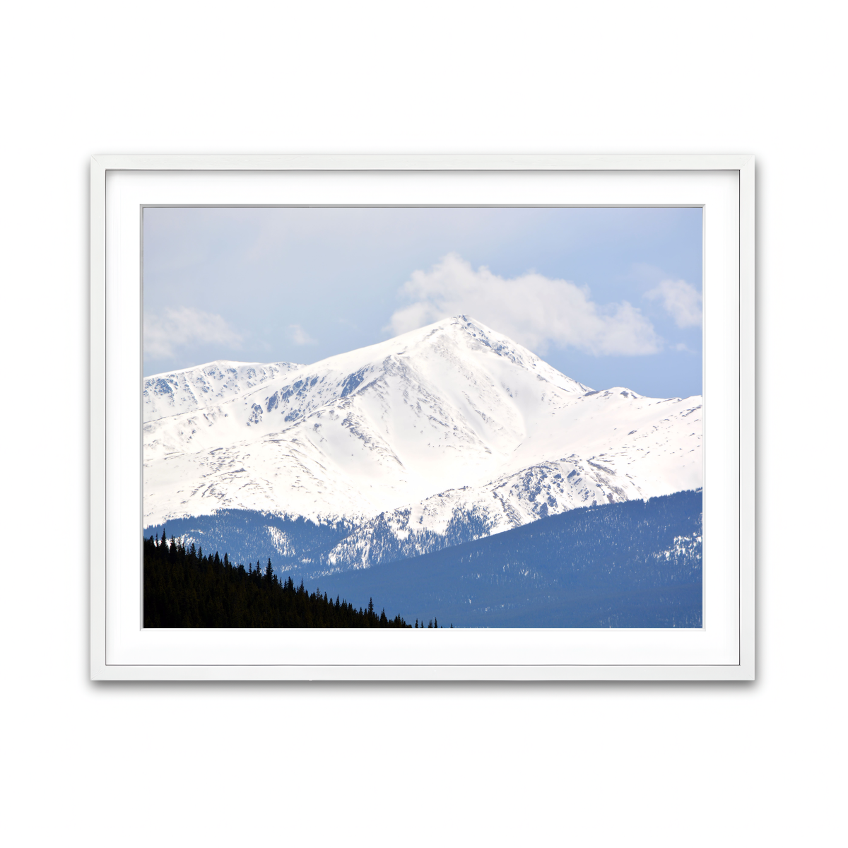 Framed Print 4x3 White