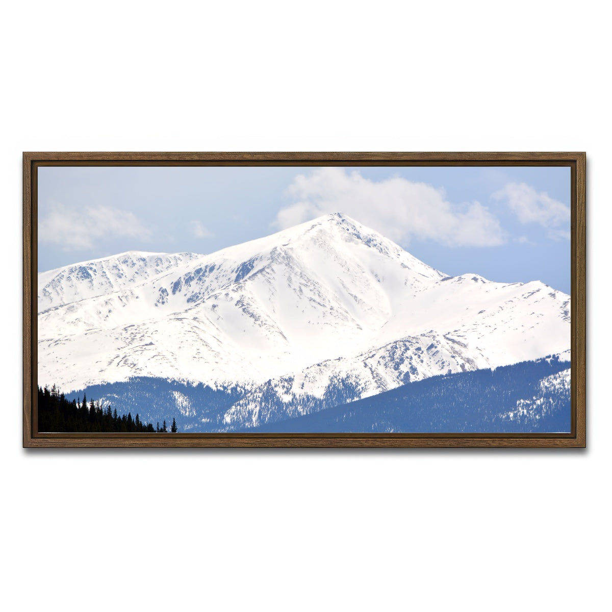 AUTO-MOCKUP WHITE | Mount Elbert | 1 Piece | Walnut Framed Canvas | group=2x1