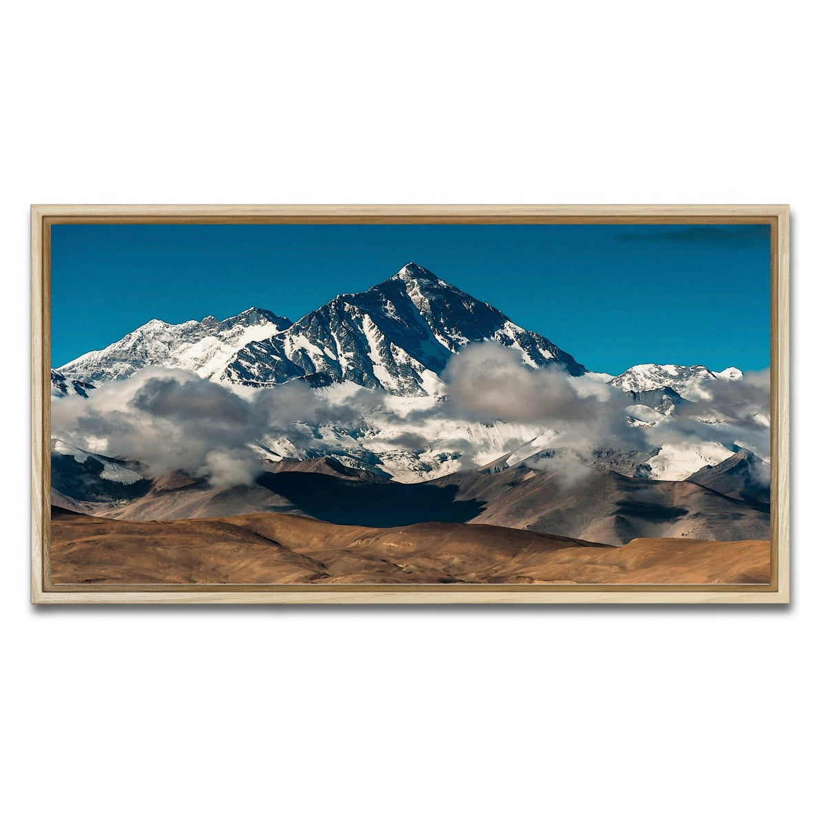 AUTO-MOCKUP WHITE | Mount Everest | 1 Piece | Natural Framed Canvas | group=2x1