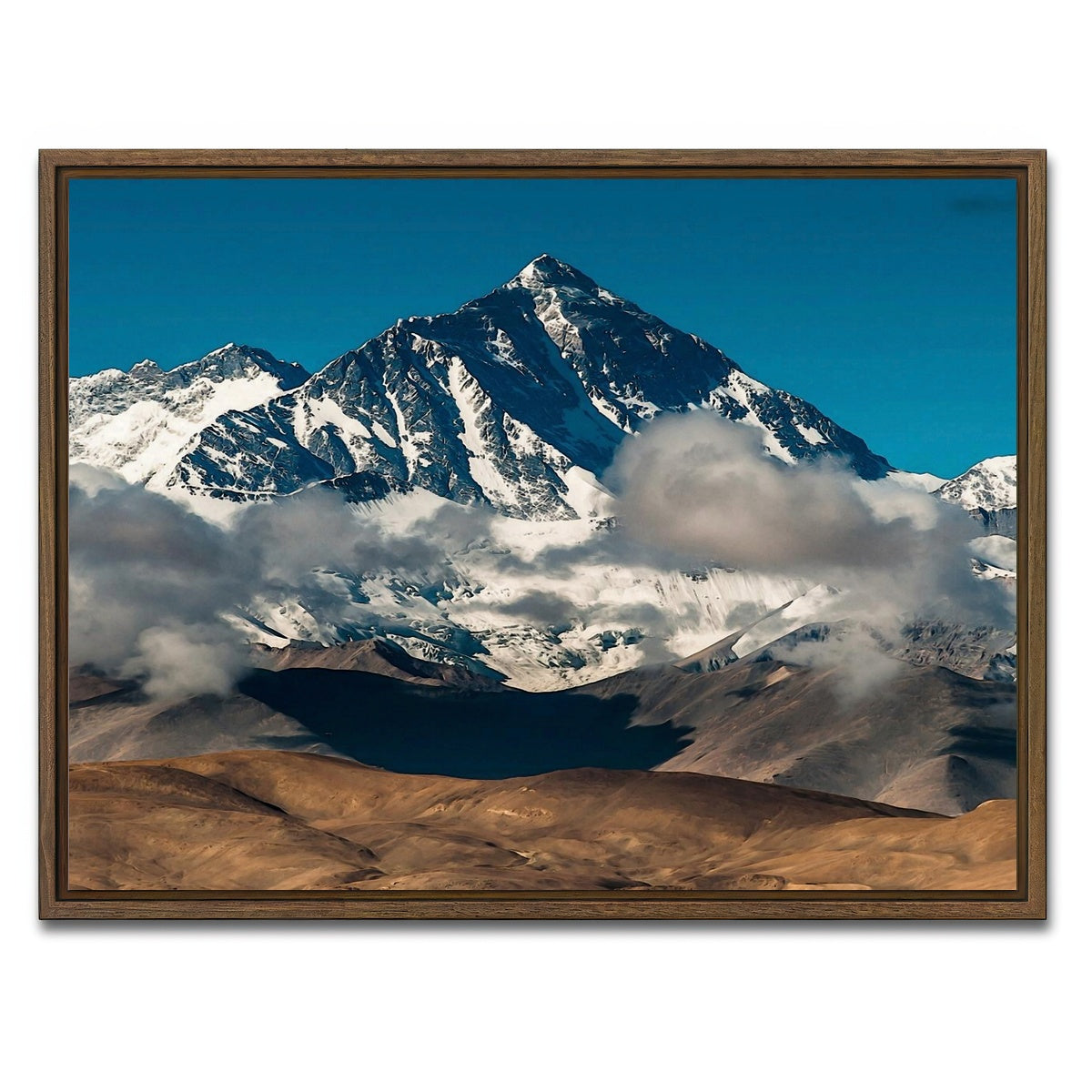 AUTO-MOCKUP WHITE | Mount Everest | 1 Piece | Walnut Framed Canvas | group=4x3