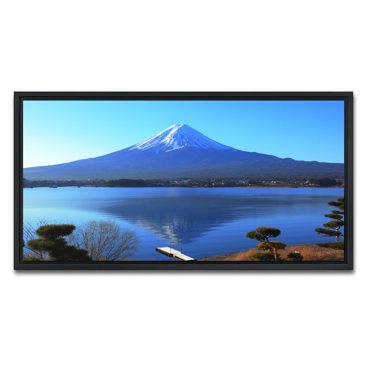 AUTO-MOCKUP WHITE | Mount Fuji | 1 Piece | Black Framed Canvas | group=2x1