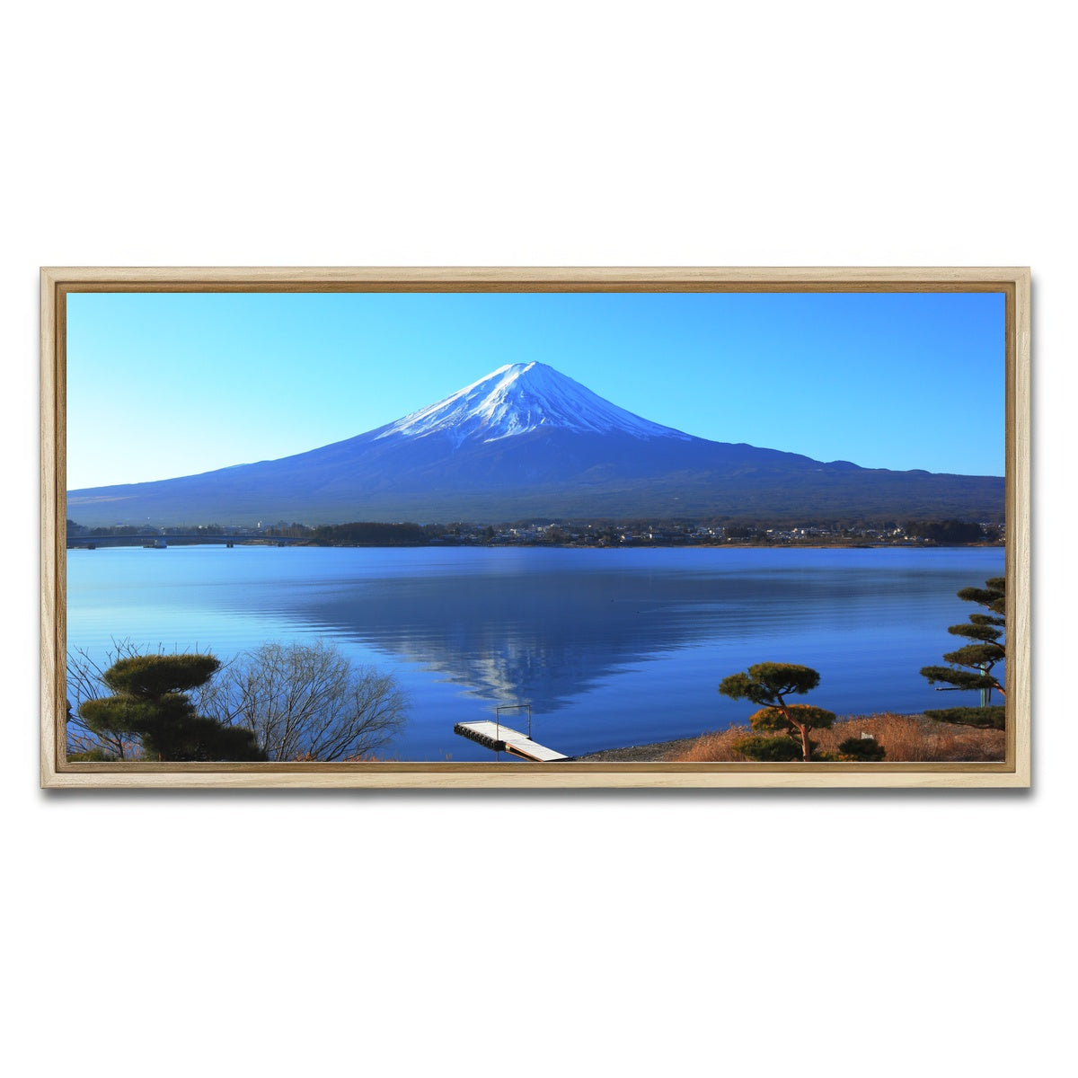 AUTO-MOCKUP WHITE | Mount Fuji | 1 Piece | Natural Framed Canvas | group=2x1