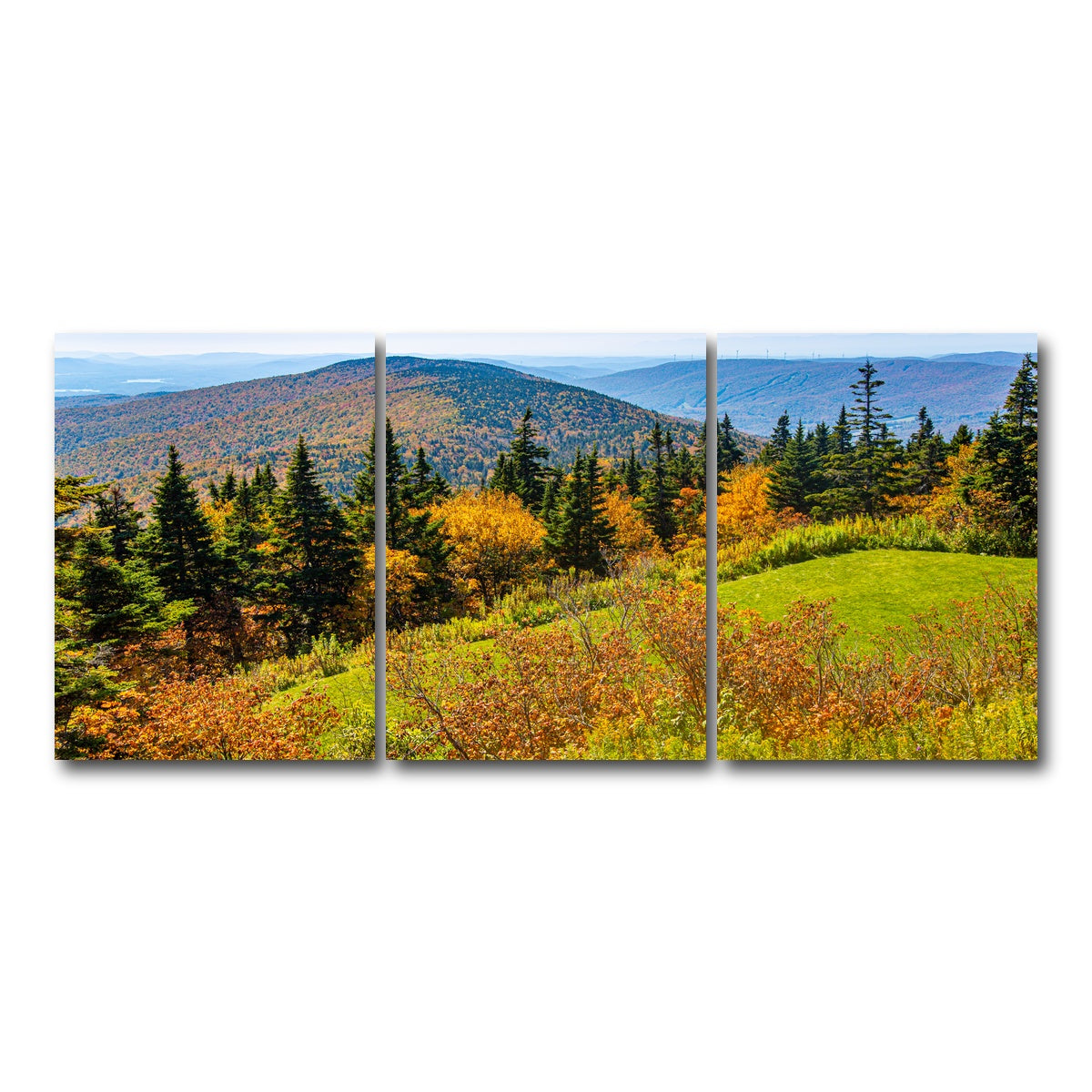 AUTO-MOCKUP WHITE | Mount Greylock Summit | 3 Piece | Gallery Wrap Canvas | group=18x24