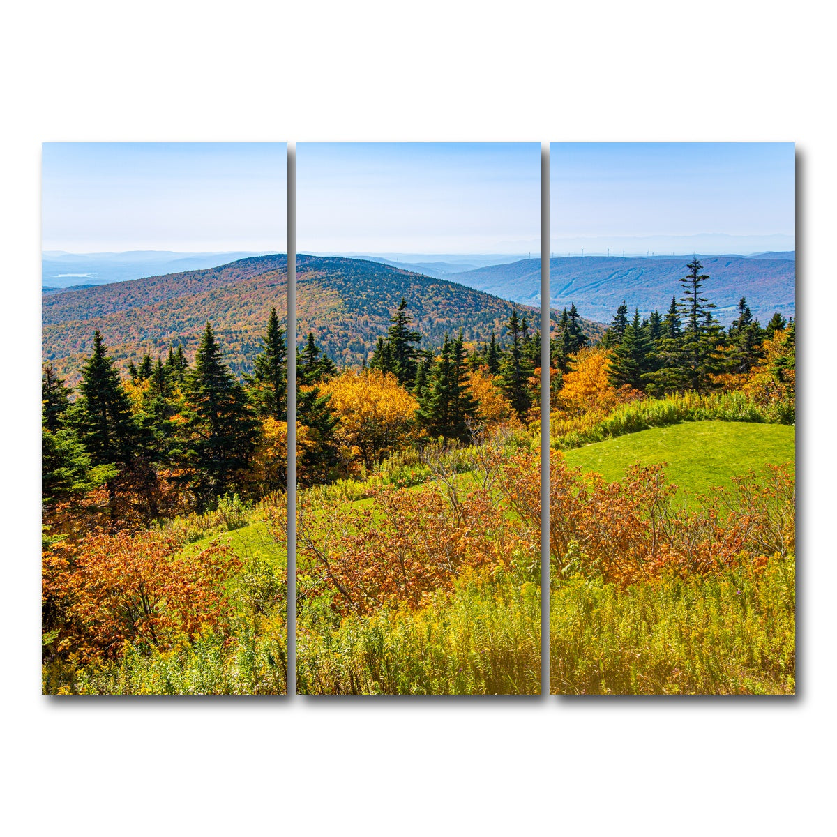 AUTO-MOCKUP WHITE | Mount Greylock Summit | 3 Piece | Gallery Wrap Canvas | group=8x18