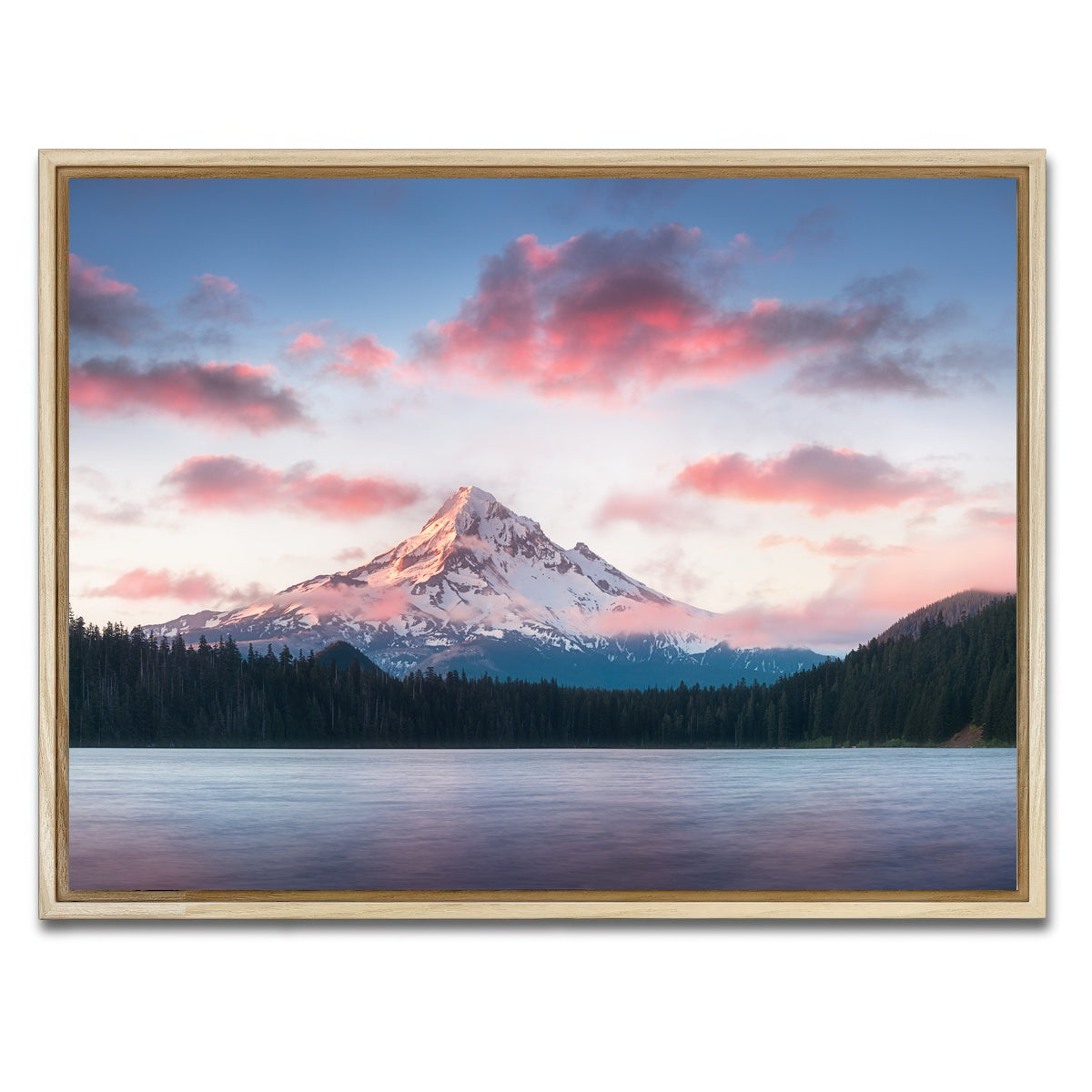 AUTO-MOCKUP WHITE | Mount Hood - Lost Lake | 1 Piece | Natural Framed Canvas | group=4x3