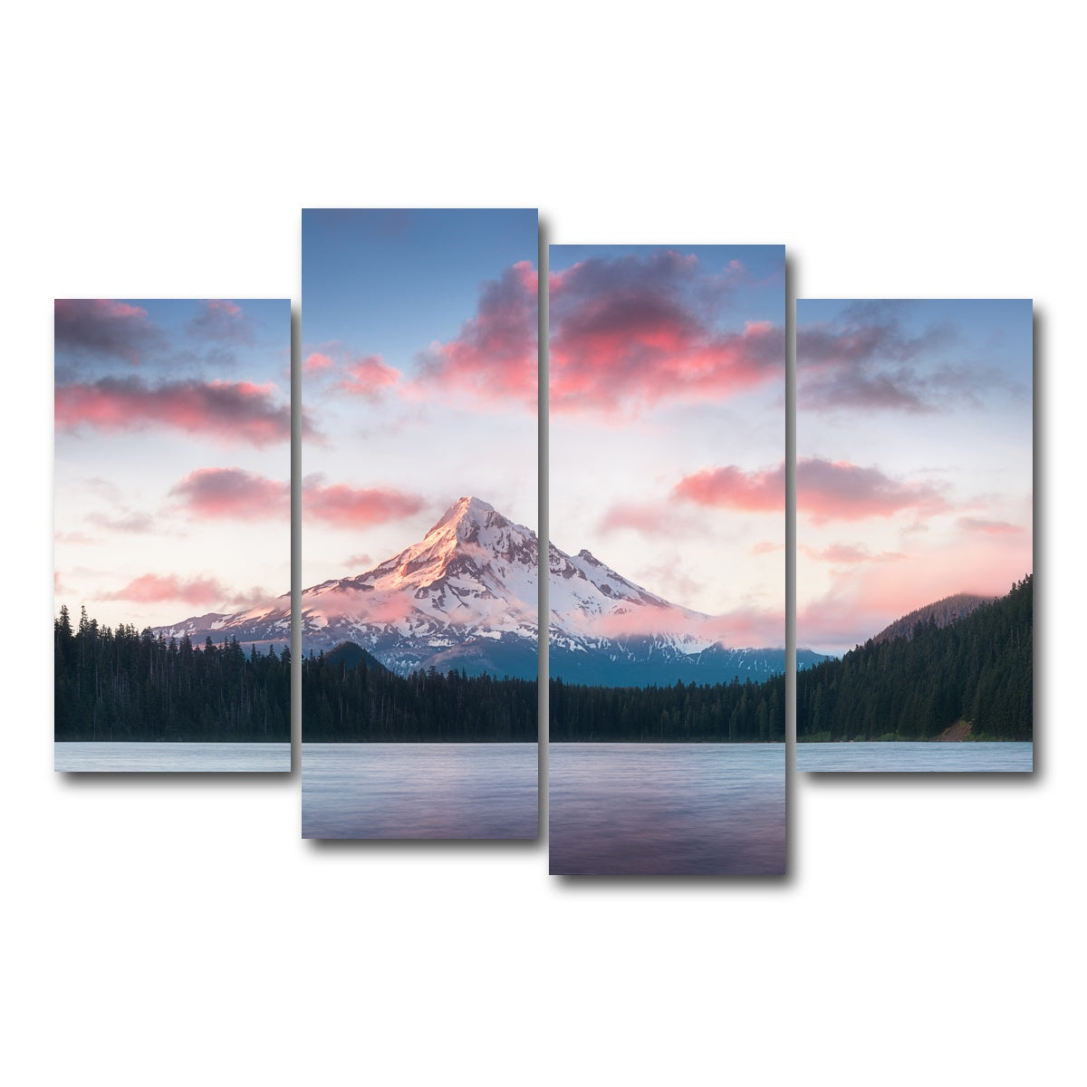 AUTO-MOCKUP WHITE | Mount Hood - Lost Lake | 4 Piece | Gallery Wrap Canvas | group=4_short