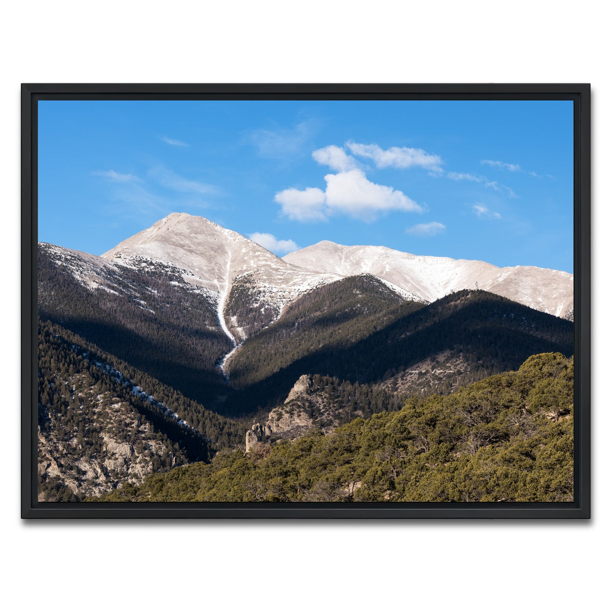 AUTO-MOCKUP WHITE | Mount Princeton | 1 Piece | Black Framed Canvas | group=4x3