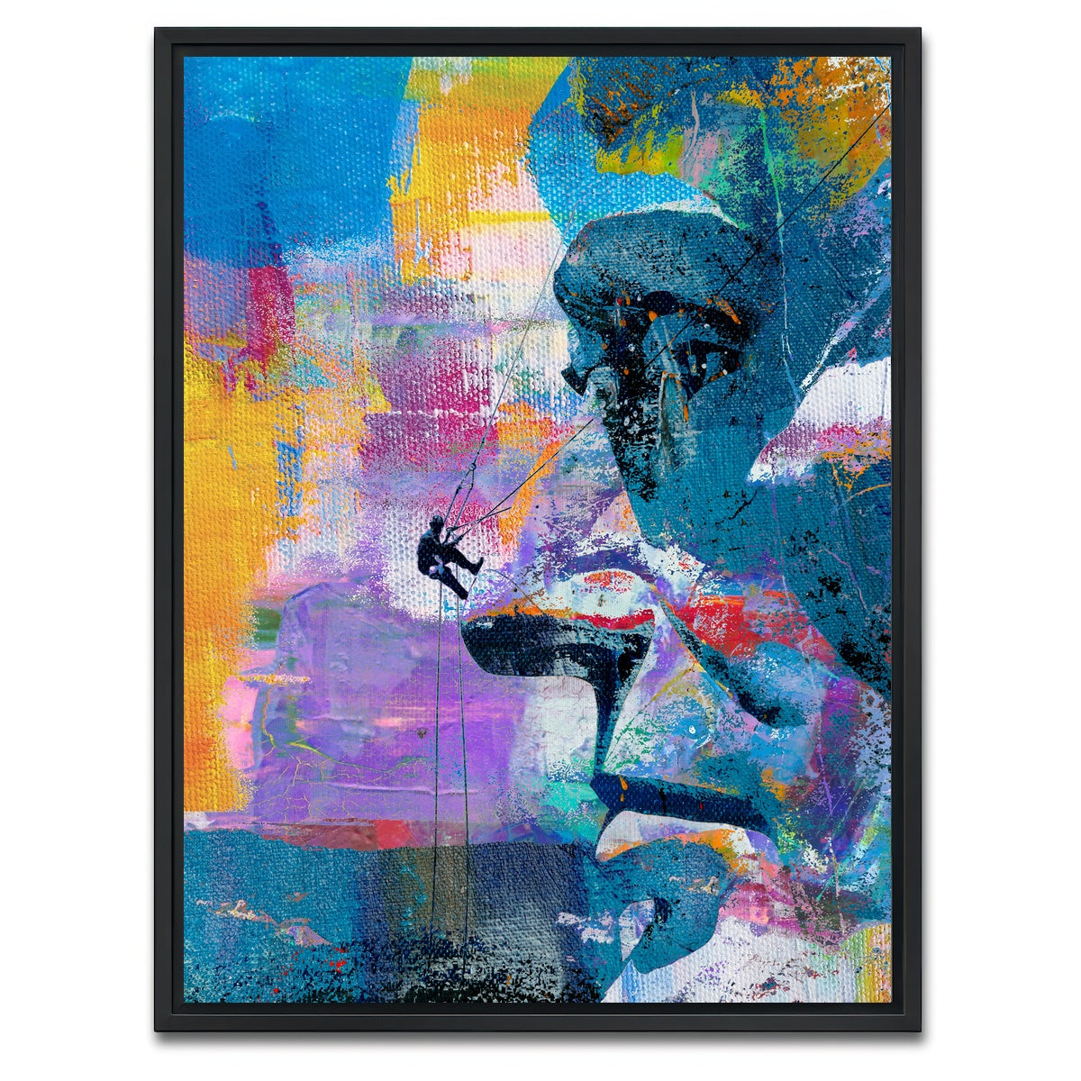 AUTO-MOCKUP WHITE | Mount Rush More | 1 Piece | Black Framed Canvas | group=3x4