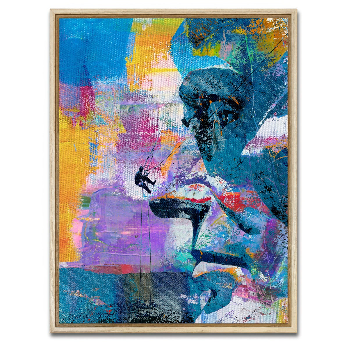 AUTO-MOCKUP WHITE | Mount Rush More | 1 Piece | Natural Framed Canvas | group=3x4